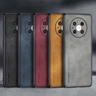 Huawei Mate 40 Pro Mate 30 Mate 20 X หรูหรา ธุรกิจ ย้อนยุค หนังนิ่ม ยาง TPU เคส