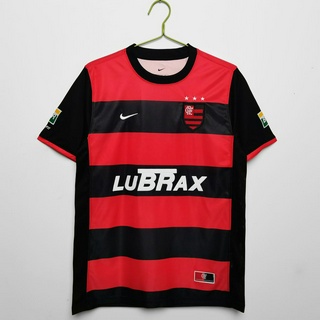 เสื้อกีฬาแขนสั้น ลายทีมฟุตบอล Flamengo 2000-01 ชุดเหย้า สไตล์เรโทร