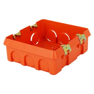 บล็อกฝังพลาสติก TZ 4x4 นิ้ว สีส้ม BOXES PLASTIC TZ 4"x4" ORANGE