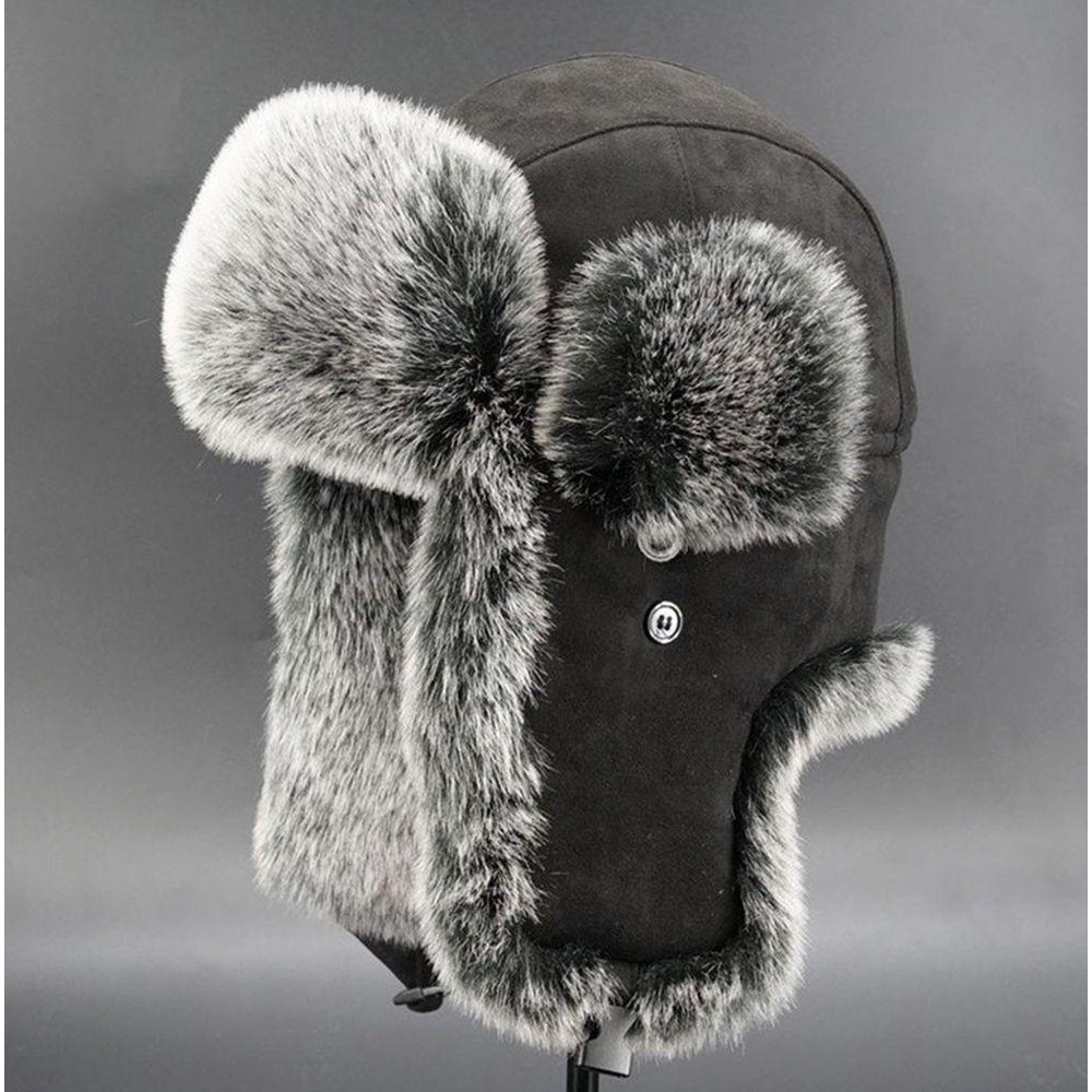 TIANCONG Trapper Ushanka หมวกบอมเบอร์สไตล์รัสเซีย สำหรับฤดูหนาว - รูปที่ 7