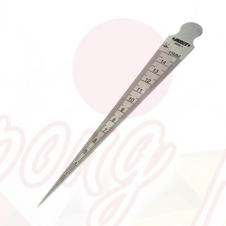 INSIZE Taper Gauge เตเปอร์เกจ ขนาด 0.8-15 มม. (1/32 นิ้ว - 5/8 นิ้ว) ความละเอียด 0.1 มม. (1/64 นิ้ว) หนา 2.3 มม