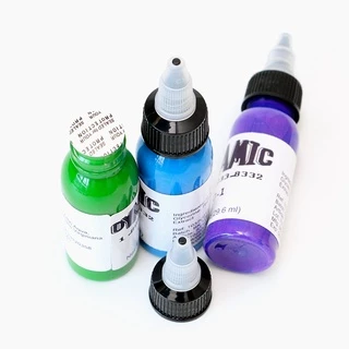 Dynamic หมึกสัก 1 ออนซ์ 30 มล. 9 สี ชุดหมึกสัก หมึกสัก ของแท้ มืออาชีพ เม็ดสี