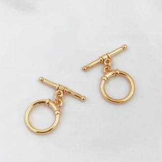 บักเกิล OT ถนอมสายตา สีทอง 14k 12 มม. สําหรับทําเครื่องประดับ สร้อยคอ สร้อยข้อมือ DIY