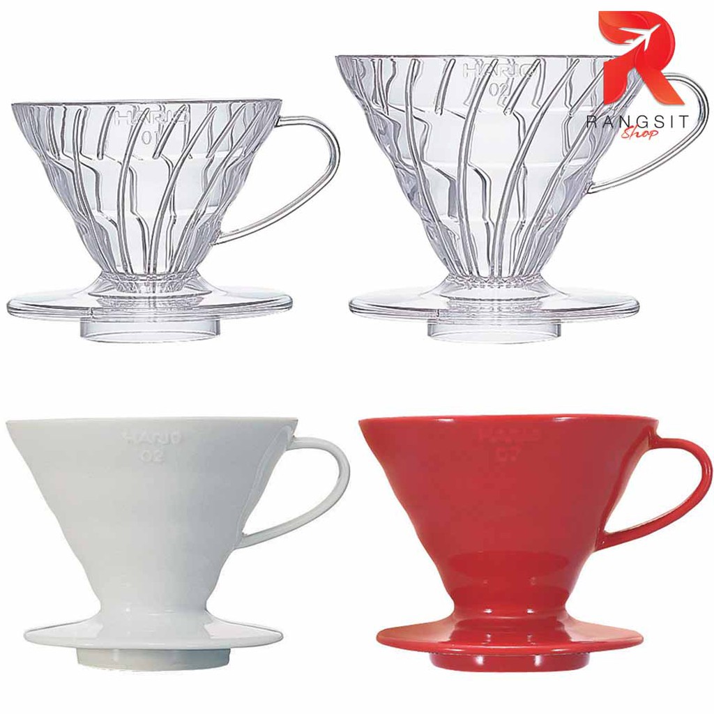 แก้วดริปเปอร์ Hario V60 coffee Dripper ดริปเปอร์ กาแฟดริป อุปกรณ์กาแฟดริป อย่างดี มีคุณภาพ ของแท้ มี