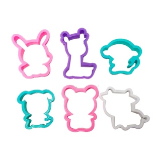 คิดอาร์ท แม่พิมพ์ซาฟารี 6ชิ้น แม่พิมพ์เล่นแป้งโดว์ (SET-Q002) Kidart Molds Safari 6Pcs./Set