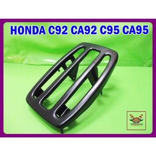 HONDA C92 CA92 C95 CA95 REAR STEEL GRATING "BLACK" //  ตะแกรงหลัง ตะแกรงเหล็กหลังเบาะนั่ง ตะแกรงเหล็ก "สีดำ" อย่างดี