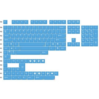 EnjoyPBT Blumen Keycap (Sky Blue) สีฟ้า EPBT ABS Doubleshot Keycaps