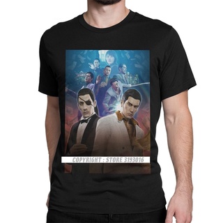 เสื้อยืดลําลอง ผ้าฝ้าย แขนสั้น พิมพ์ลายโปสเตอร์ Yakuza 0 Dragon Gangster Videogame สไตล์ญี่ปุ่น สําหรับผู้ชาย และผู้ใหญ่