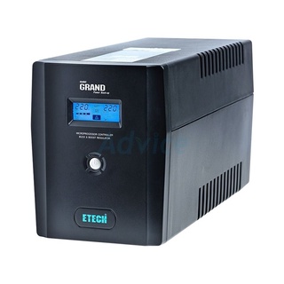 UPS 2000VA ETECH Grand By ZIRCON ประกัน 2Y เครื่องสำรองไฟ