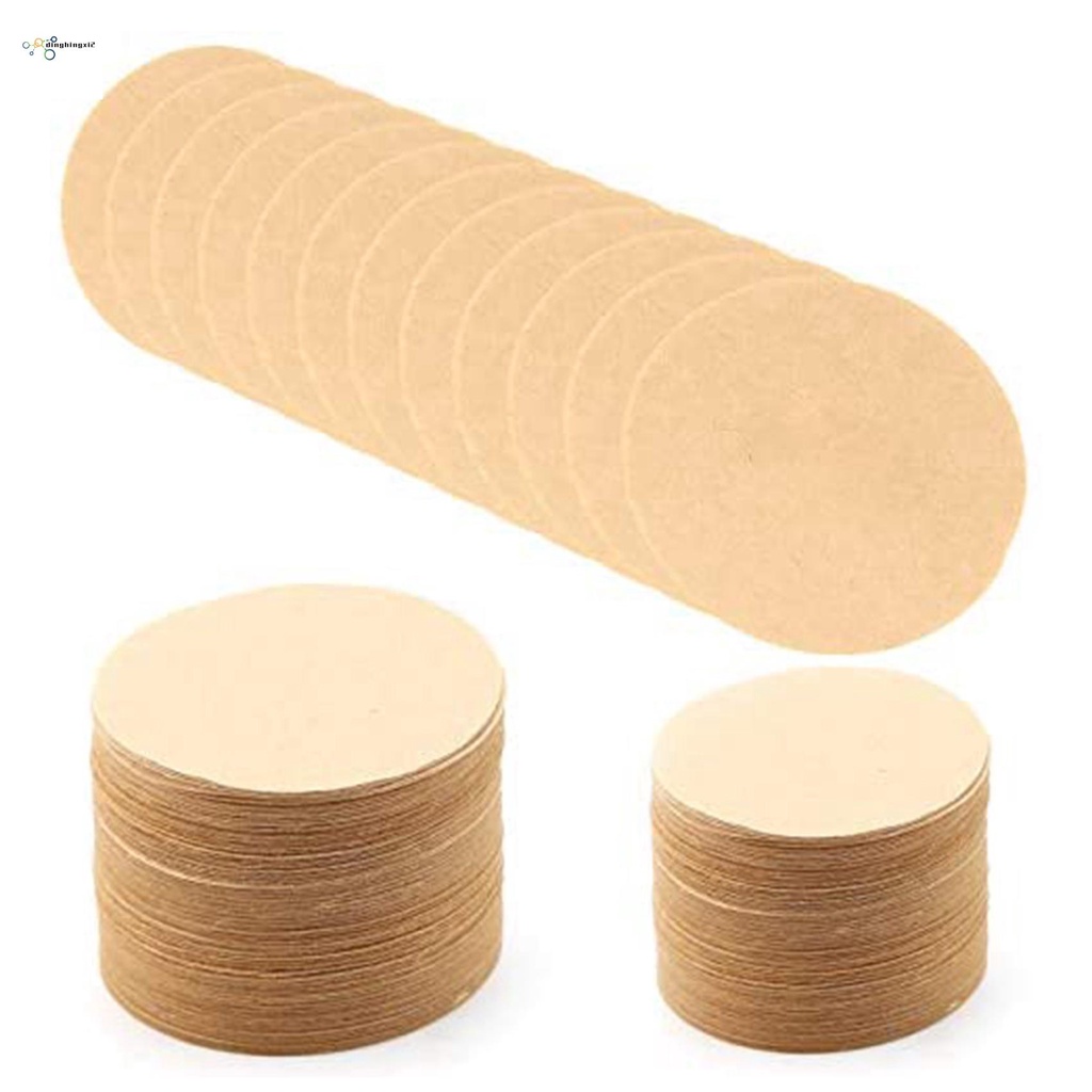 400 Pieces of Unbleached Paper Coffee Filter Round Replacement Coffee