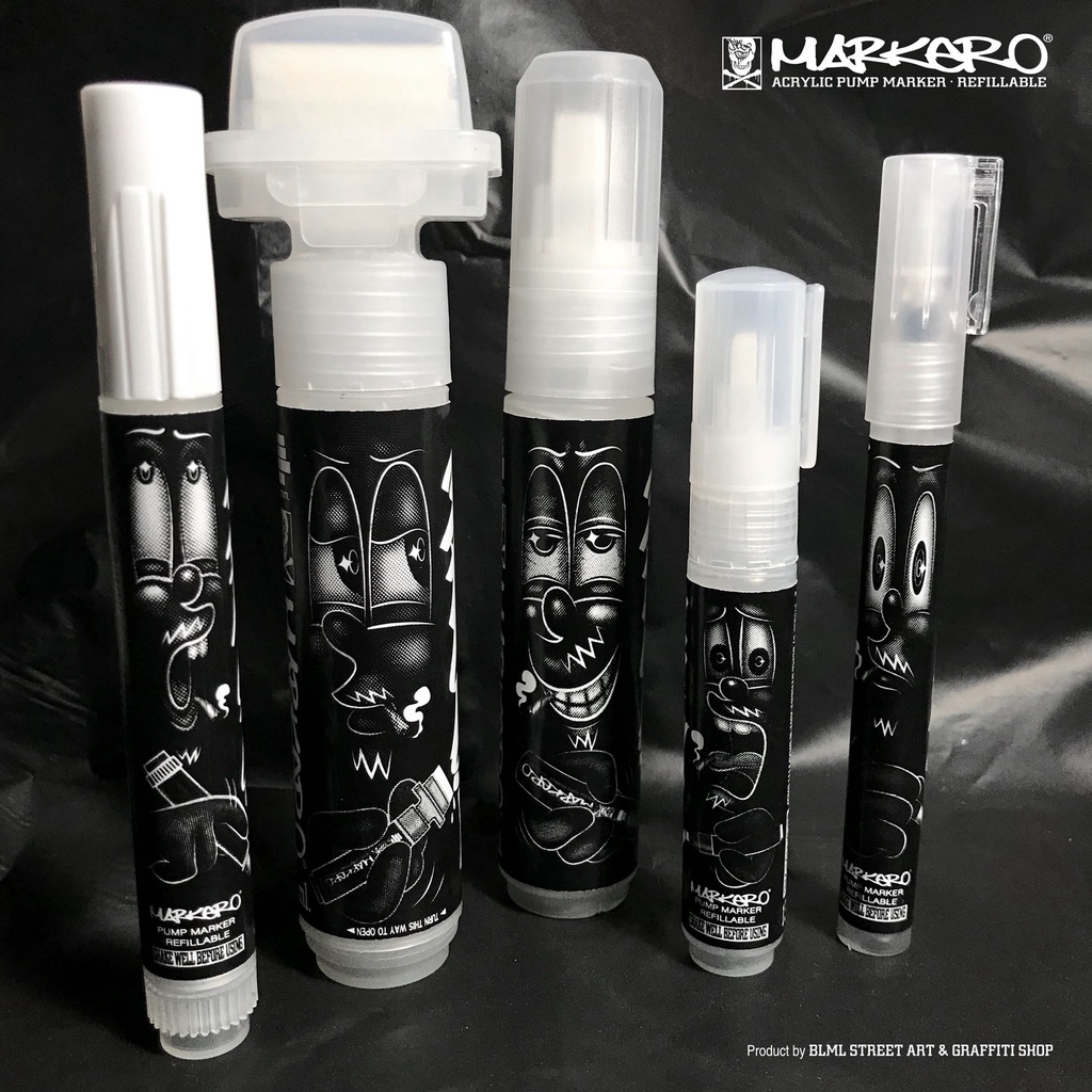 กราฟฟิตี้มาร์กเกอร์ MARKERO มาร์คเกอร์อะคริลิคเติมหมึกได้ สำหรับเขียน Graffiti Tag, Free Style