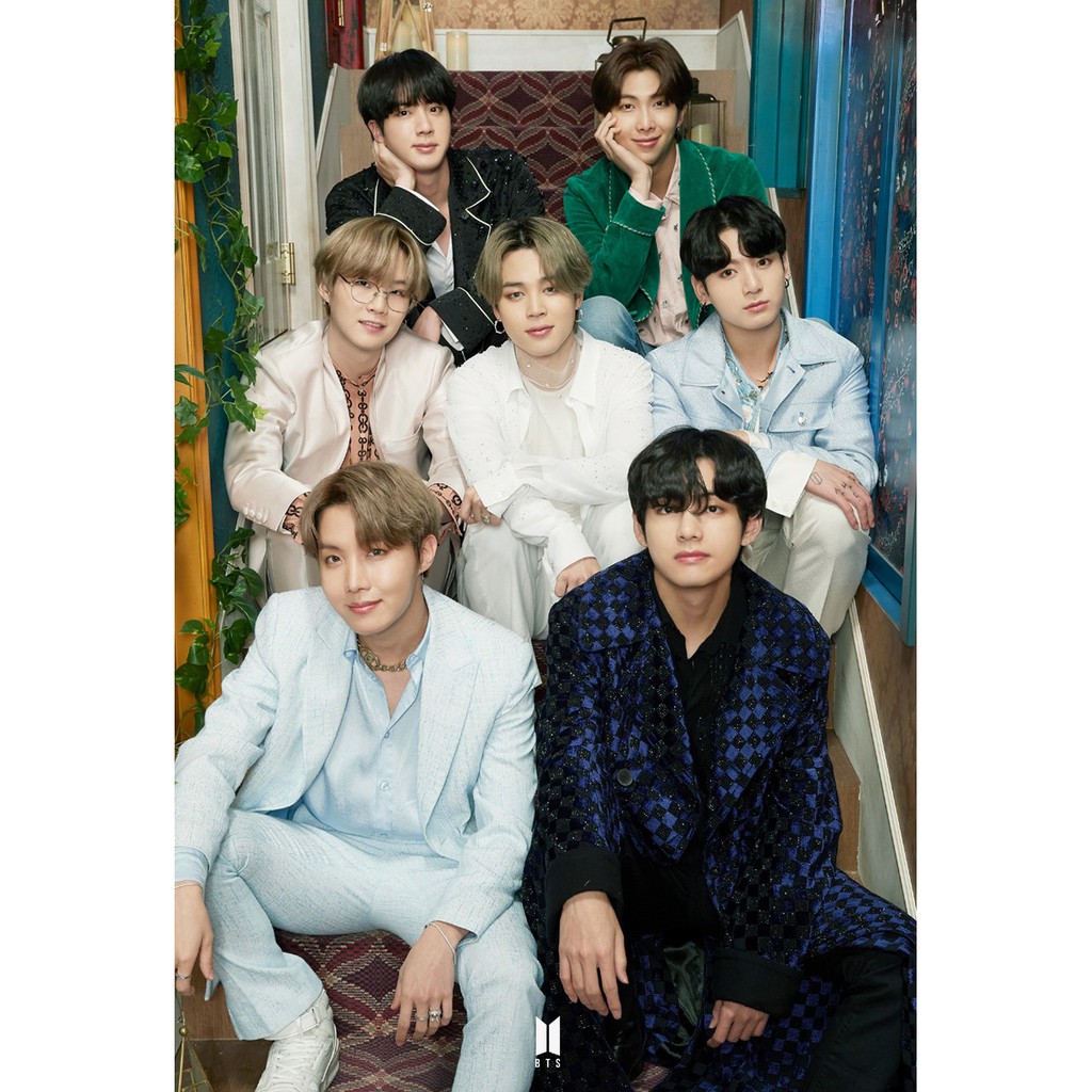 โปสเตอร์ อาบมัน รูปถ่าย บอยแบนด์ เกาหลี BTS Bangtan Boys 방탄소년단 POSTER 14.4"x21" Inch Korea Boy Band K-pop Hip Hop R&B V1