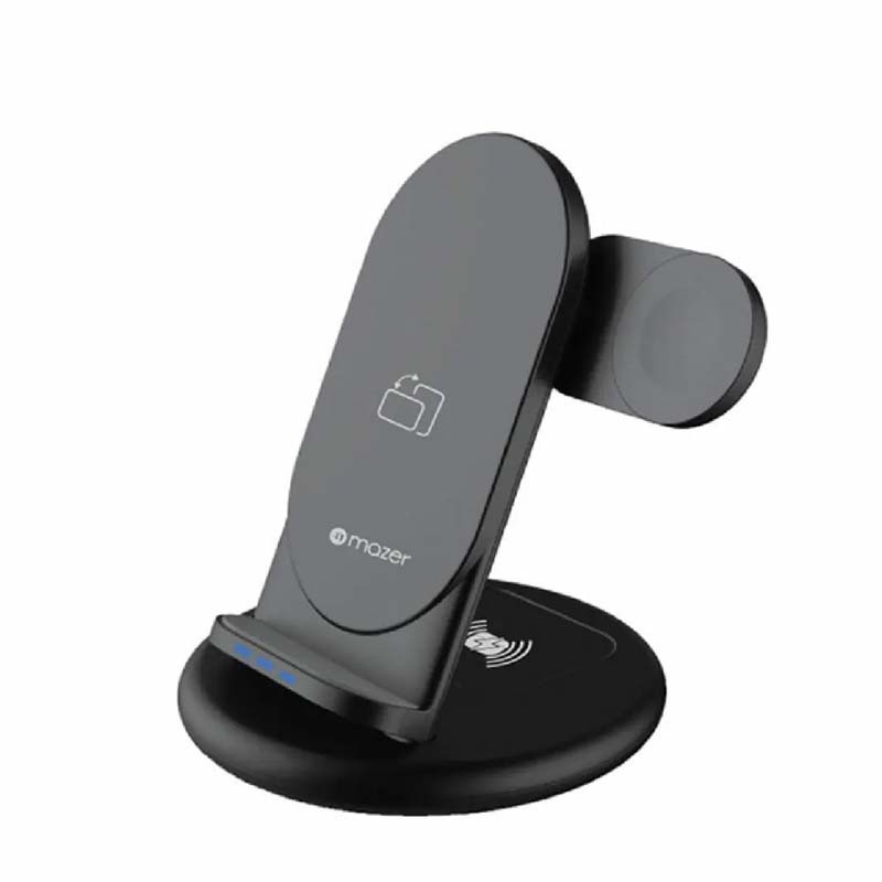 Mazer Wi.DESK Trio SWING 3-in-1 Wireless Charger Black (M-EGWQ356)(By Shopee  SuperTphone1234)