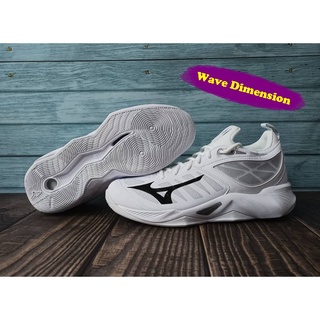 Mizuno Wave Dimension รองเท้า Indoor ใหม่ล่าสุด สีสวย สดใส พื้นนุ่ม ใส่สบายเท้า รับแรงกระแทกอย่างดี น่าใช้ V1GA224009