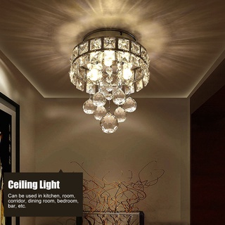 G4 Crystal Ceiling Light Indoor Lamp for Living Room Dinning Home Decoration 12V