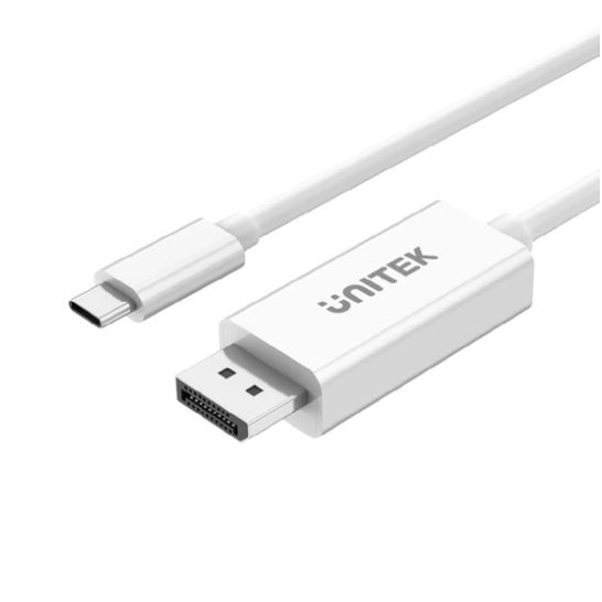UNITEK 4K 60Hz USB-C to DisplayPort 1.2 Cable in White Adding product to your cart Model: V400A