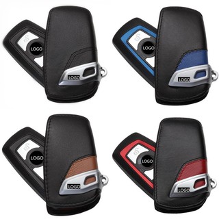 เคสกุญแจรีโมทรถยนต์ แบบหนัง คาร์บอนไฟเบอร์ สําหรับ BMW 3 Series 5 Series X1X3X5 BMW