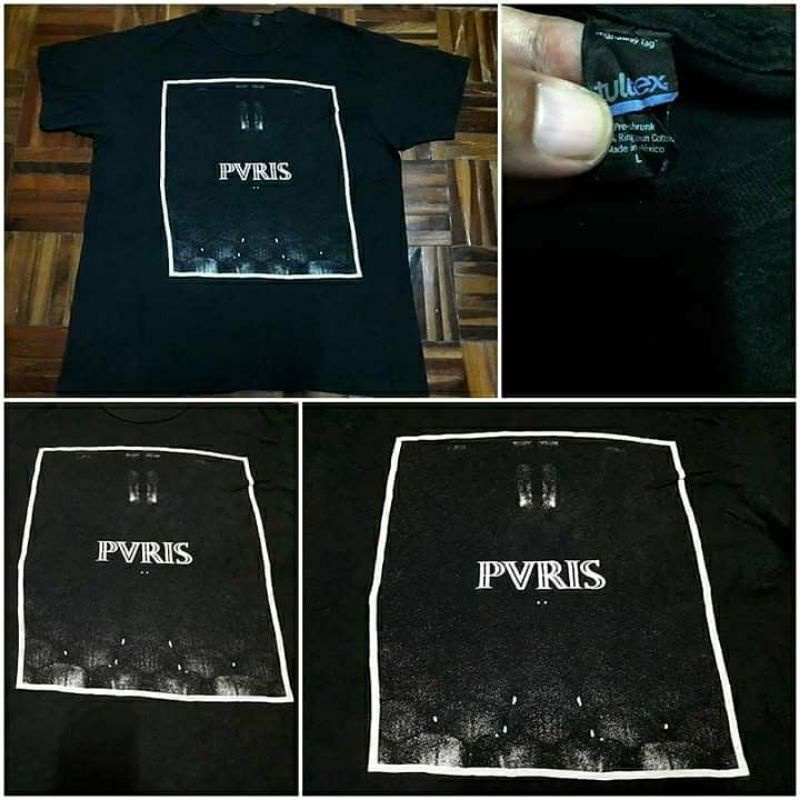 PVRIS สีดำ ไซส์ L (อก21.5xยาว28)