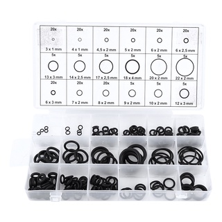 [สินค้าพร้อมส่ง] อุปกรณ์เสริมรถยนต์ปะเก็นยาง O-Ring Assortment สําหรับล้างรถยนต์ 225 ชิ้น