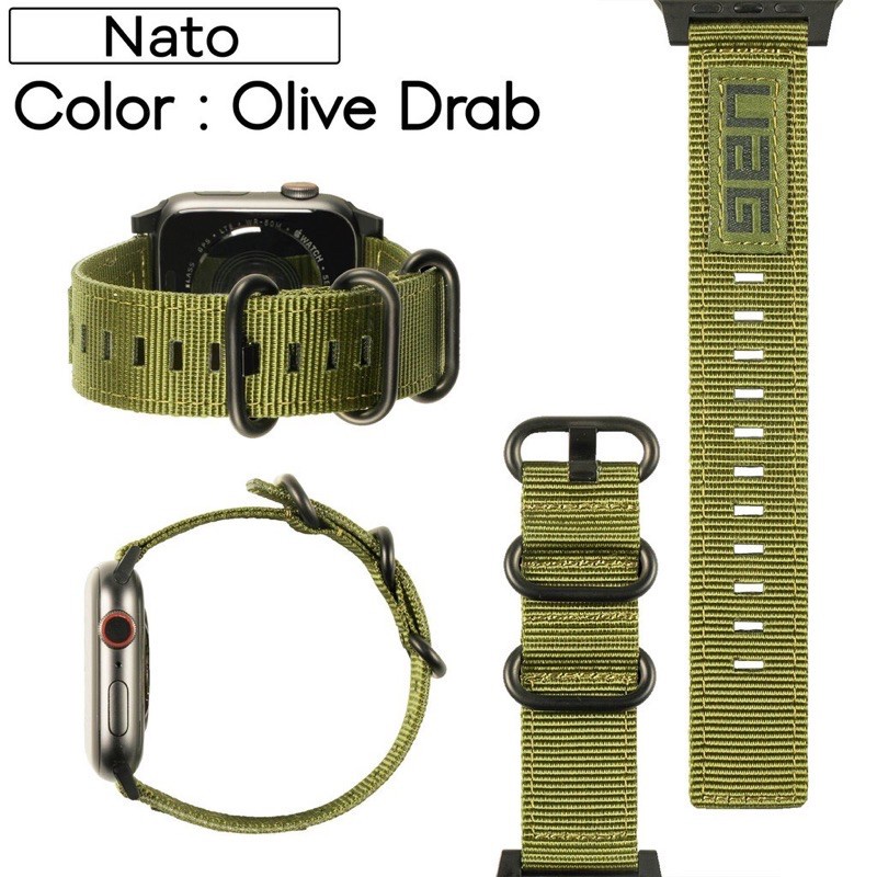 สายนาฬิกาแบรนด์เนม เข็มขัด UAG สาย Apple Watch Nato Straps สายผ้าไนล่อน ขนาด38/40/41mm, 42/44/45mm