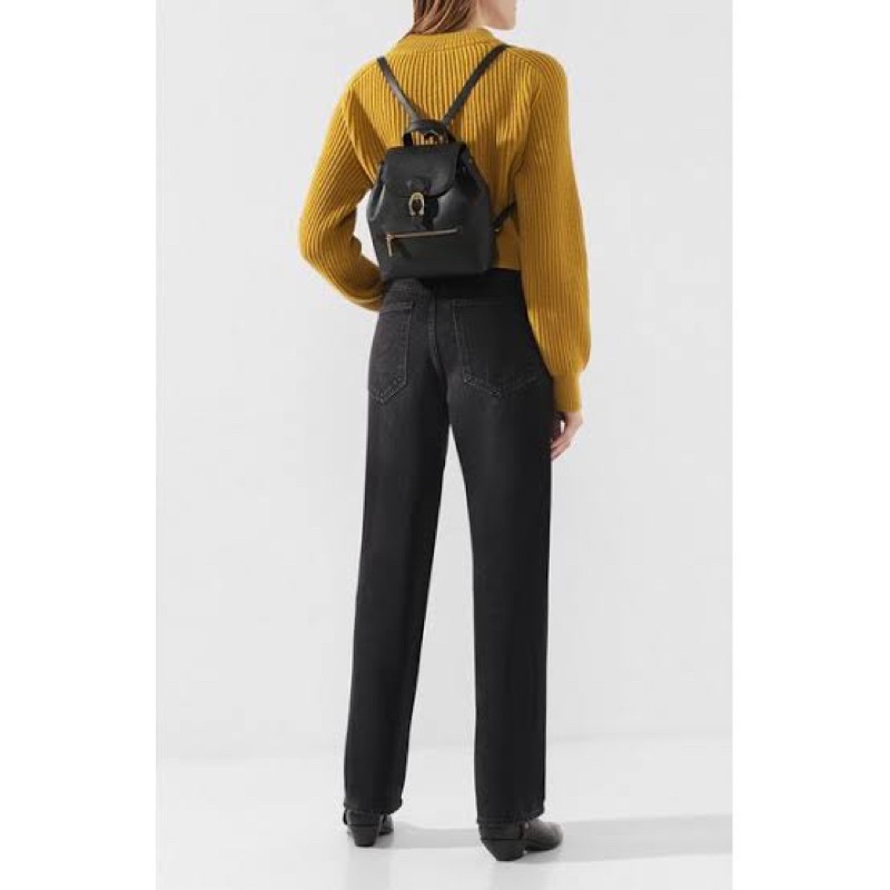 coach evie backpack 22 black Cole Haan Women's Alexandria Flap Medium adjustable drawstring11L x 6.9W x 11.8H3.1 handle drop Coach Coach Evie Backpack In