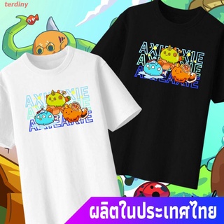 terdiny เสื้อยืดแขนสั้น Axie INFINITY เสื้อยืดผ้าฝ้ายคุณภาพสูงไซส์ 7 สี Popular T-shirts