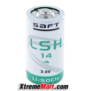 แบตเตอรี่ SAFT LSH14 size C 3.6V Li-SOCl2 Lithium Battery  (ชนิดไม่ชาร์จ) สำหรับใส่เครื่องจักร PLC , เครื่องมือต่างๆ