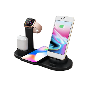 Wireless Charger, 3 in 1 Wireless Charging Dock for Apple Watch and Airpods,เครื่องชาร์จไร้สาย Stand