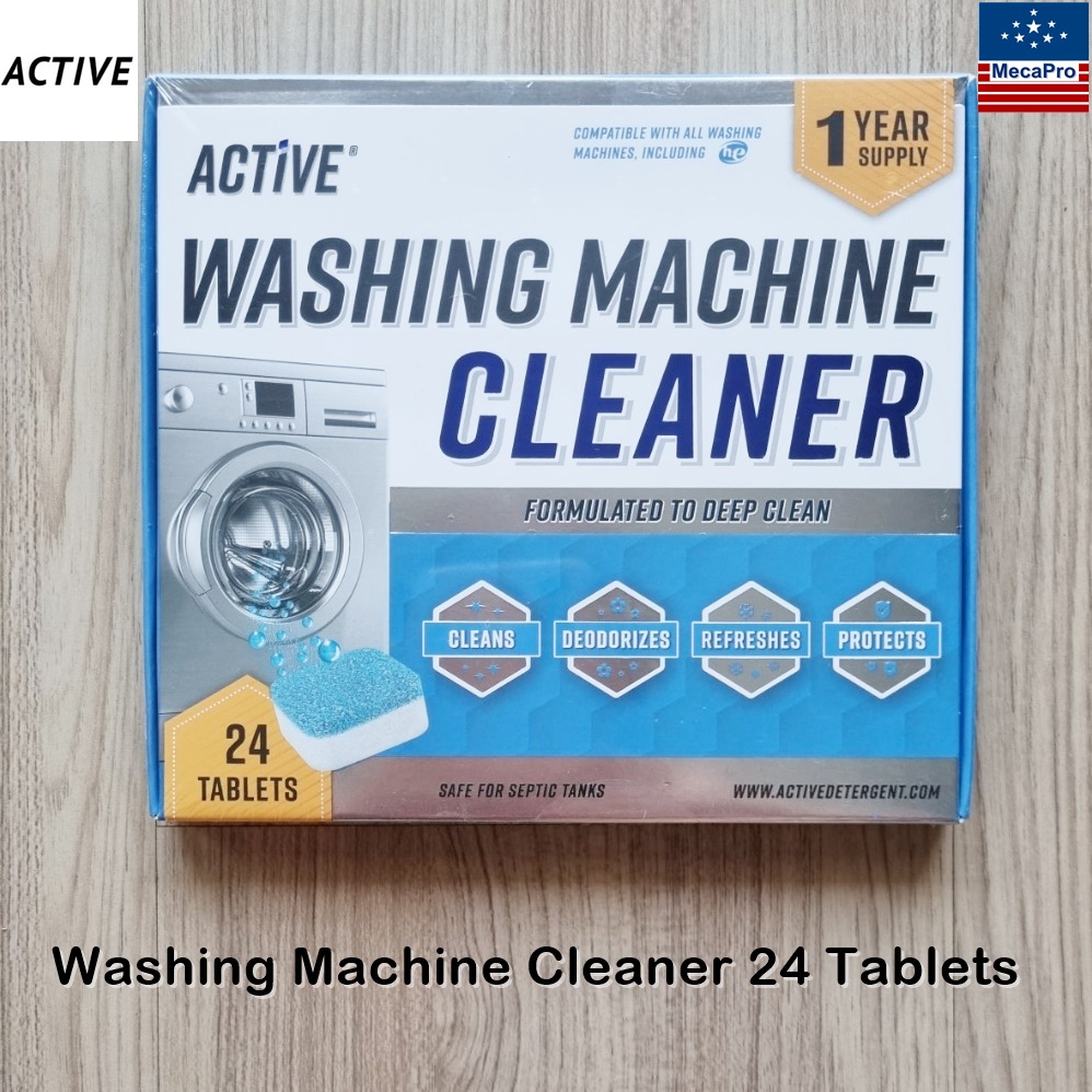 ACTIVE® Washing Machine Cleaner Formulated to Deep Clean 24 Tablets เม็ดทำความสะอาดเครื่องซักผ้า