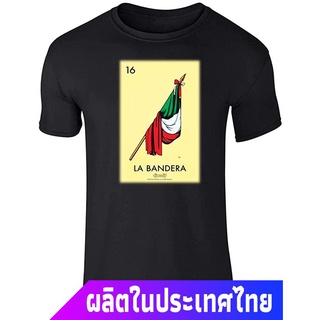 ล็อตโต้เสื้อยืดยอดนิยม Pop Threads La Bandera Flag Loteria Card Mexican Bingo lotto Mens Womens T-shirts