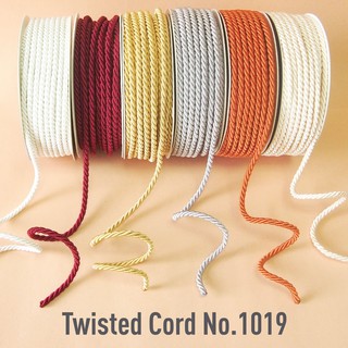 MOMOTARA No.1019 (ชุดที่ 2) เชือกเกลียว Twisted Cord ขนาด 0.4 CM ยาว 18 หลา เชือก เทป diy วัสดุตกแต่ง rope