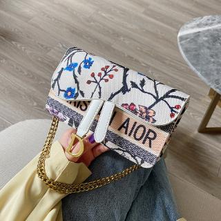 Fashion printed messenger bag woman multifunctional chain phone bag lady wild letter coin purse Pb2s