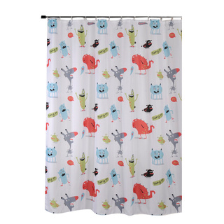 🔥HOT🔥 ผ้าม่านห้องน้ำ POLY K&amp;H รุ่น SV-PT-17030-6A ขนาด 180 x 180 ซม. คละสี Shower Curtains &amp; Accessories