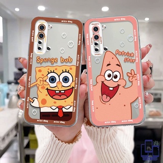 เคสใหม่ใส Realme C21Y C31 C35 C11 2021 C15 C21 C25 C20 C3 C12 C2 C25S 5 5S 5i C17 7i C1 C25Y C2 C3i 6i C20A realme Narzo 20 10 10A 20A 30A ลายการ์ตูนสพันจ์บ็อบน่ารักเคส