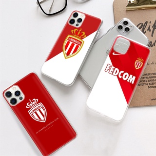 เคสโทรศัพท์มือถือแบบนิ่ม ใส ลาย AS MONACO FC DV-10 สําหรับ Samsung A04 A04S A14 A23 A34