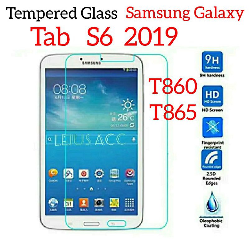 กระจกนิรภัย 9H 0.3 มม. 2.5D Samsung Galaxy Tab S6 2019 T860 T865