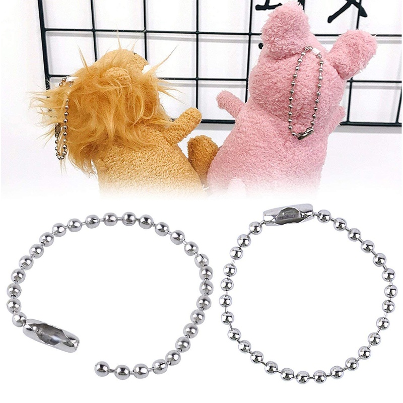 CS DIY Dog Tag Chain สร้อยคอโซ่จํานวนมาก 1 5 มม.ลูกปัด Link ลูกปัดโซ่