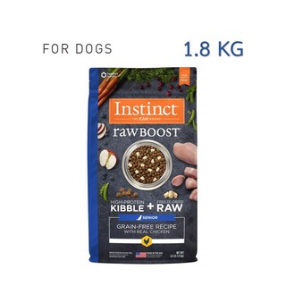 อาหารสุนัข Instinct - Raw Boost Grain-Free Recipe with Chicken for Senior Dogs สุนัขสูงวัย 1.8 kg