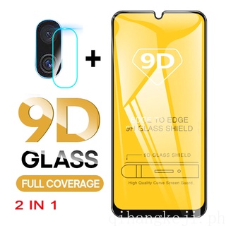 9d 2-in-1 ฟิล์มกระจกนิรภัยกันรอยหน้าจอ สําหรับ Vivo Y33S Y11 Y20 Y20i Y12S Y15S Y21 Y50 Y30 V9 V15 V20 S1 Pro V11i Y93 Y91C Y95 Y91 U10 Y91i Y12 Y15 Y17 Y20S Y12A Y19 Y83 Y81I