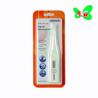 Omron Digital Thermometer Model MC-246 ออมรอน เทอร์โมมิเตอร์ รุ่น MC-246 เครื่องวัดอุณหภูมิ ปรอทวัดไข้ แบบดิจิตอล