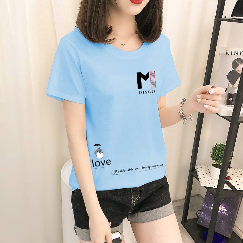 -NEWรุ่น A-104[ขายดี] เสื้อแฟชั่นผู้หญิง แขนสั้น สไตล์เกาหลี สวมใส่สบาย [พร้อมส่ง][เก็บเงินปลายทาง]