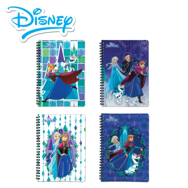 Disney สมุดริมลวด 3D ปกนูน FROZEN A5 (Note book FROZEN A5)