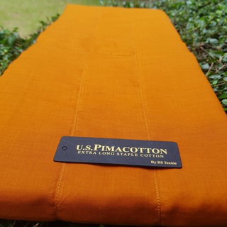 จีวร 9ขันธ์ ผ้าป่าน USA. สีพระราช (us. pima cotton)