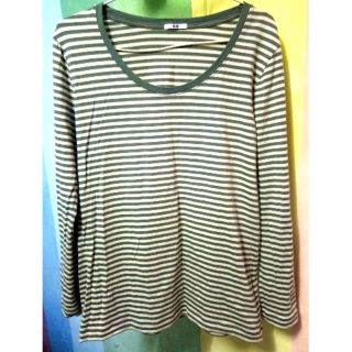 เสื้อแขนยาว Uniqlo (มือ2) สภาพสวย อก38"