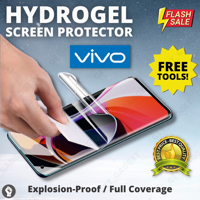 ฟิล์มกันรอยหน้าจอ Hydrogel VIVO X20 X20Plus X9 X9Plus X7 X6 X3S Xplay3S Pelindung Skrin รับ Gadget