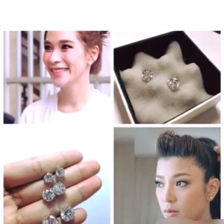 ต่างหูเพชรczใส่ได้หลายแบบ ถอดฐานได้ ใส่แบบเก๋ๆเหมือนดาราเซเลป สวยๆค่ะ ได้หลายลุค