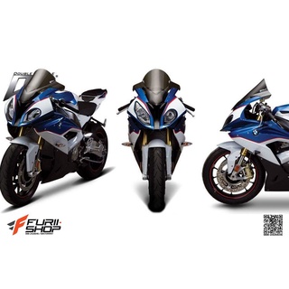 ชิวหน้า ZERO รุ่น Double Bubble DARK SMOKE For BMW S1000RR 2017