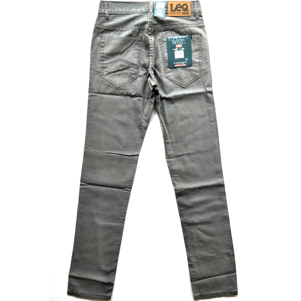 LEQกางเกงทรงเดฟกึ่งกระบอกเล็ก ผ้าไม่ยืด ผ้าเวสปอยส์ Size "28-38" *รวมสี**