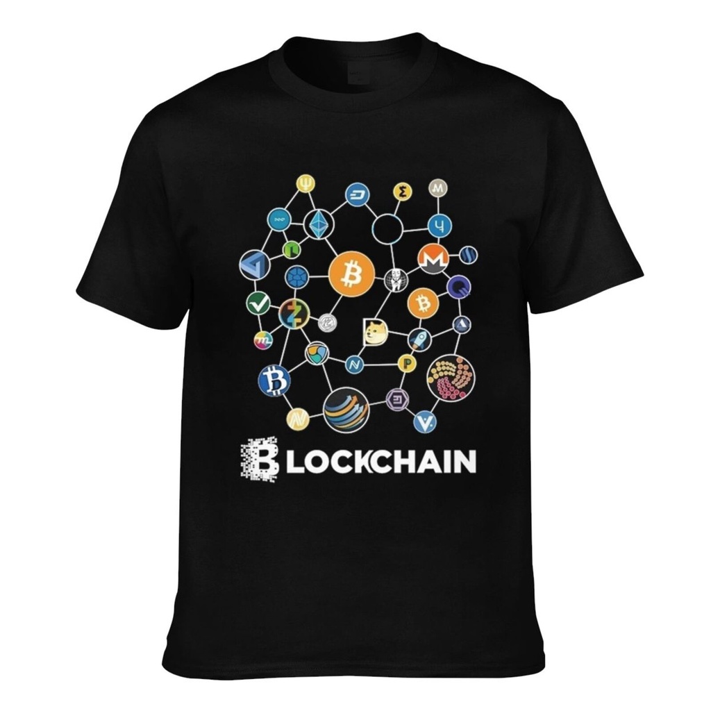 Bitcoin Crypto Blockchain Crypto Premium Crypto Bitcoin เสื้อยืดแขนสั้นผู้ชาย