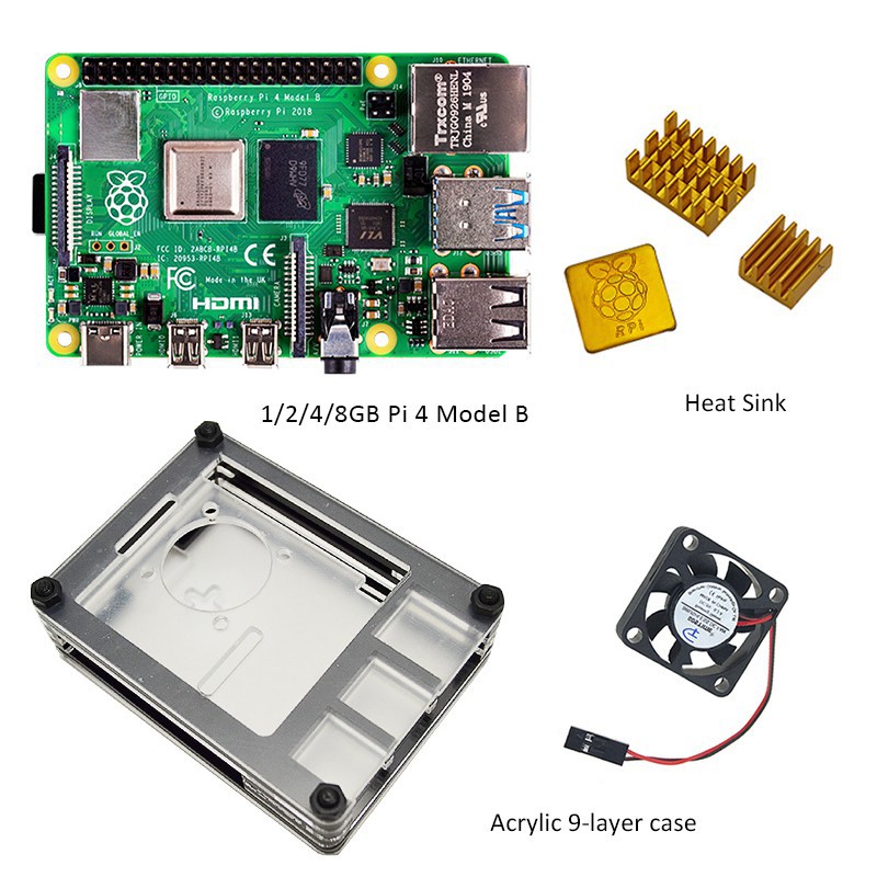Spot】Official 8GB 4GB 2GB 1GB Raspberry Pi 4 Model B Basic Starter Kit with 9 Layers Case and Heatsink | Shopee Thailand Spot】Official 8GB 4GB 2GB 1GB Raspberry Pi 4 Model B Basic Starter Kit with 9 Layers Case and Heatsink | Shopee Thailand